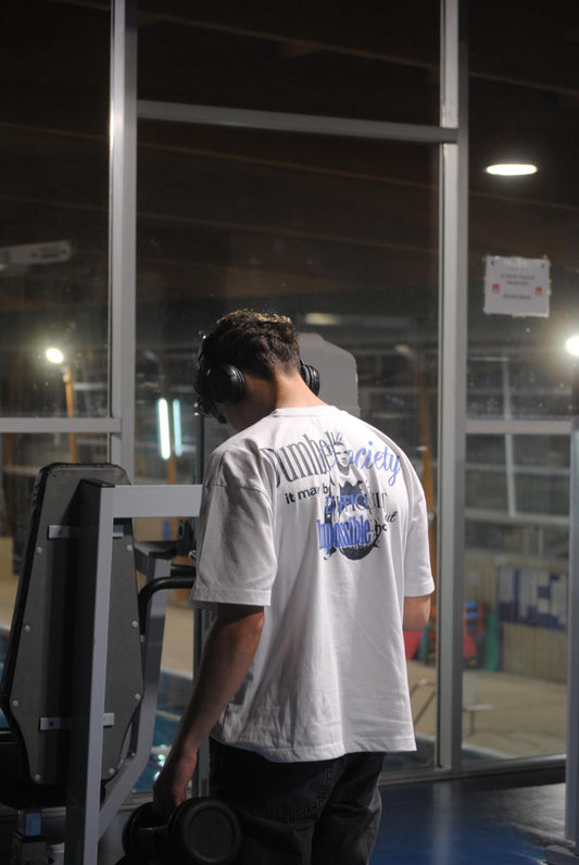 'Might Be  Difficult' White Tee